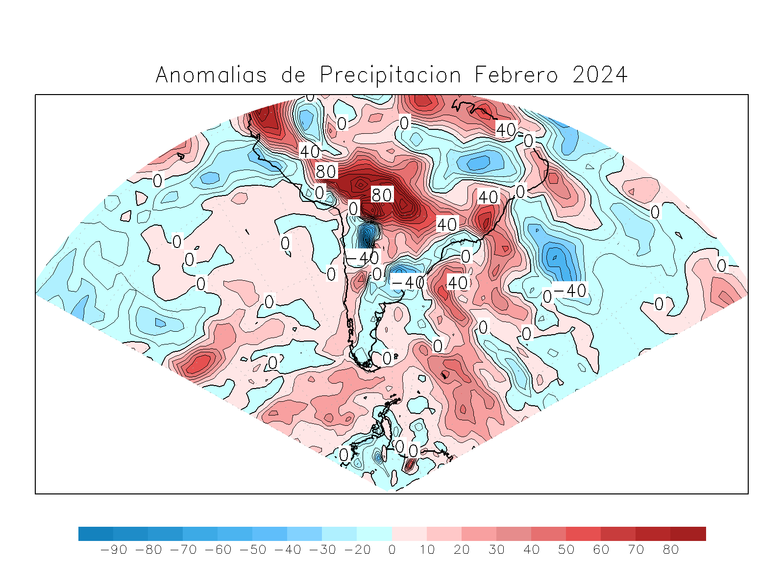 Anomalia para el mes de FEB